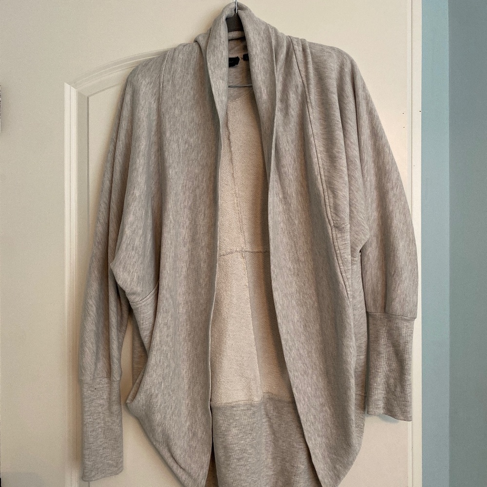 Grey flowy cardigan